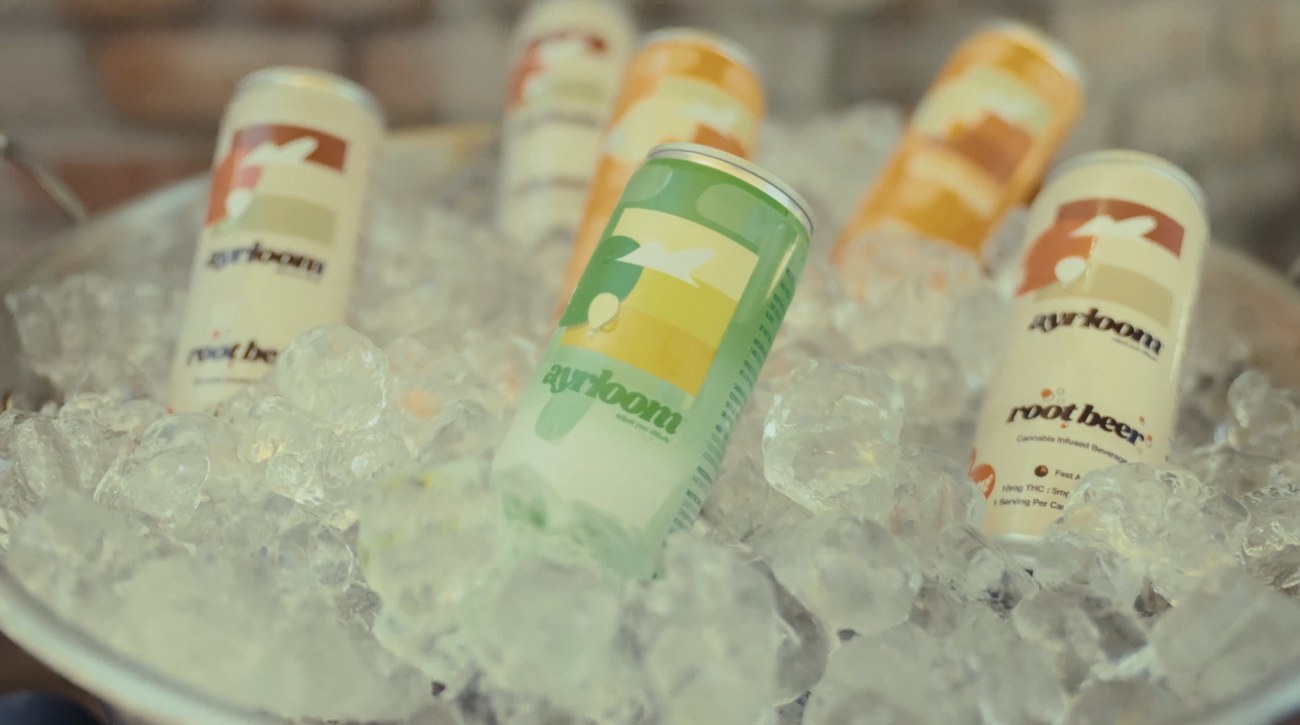 Ayrloom low-dose cannabis-infused THC drink cans