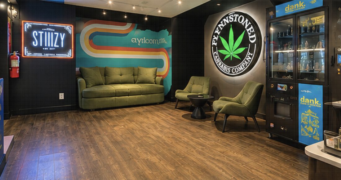 FlynnStoned lounge seating area with brand activations