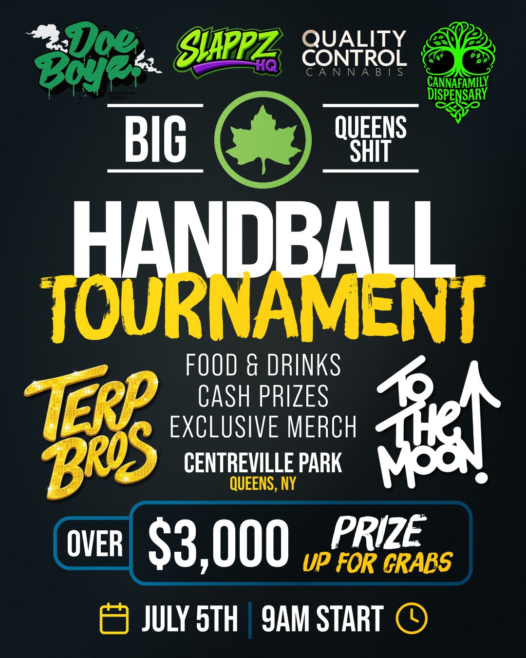 Terp Bros Sponsors the Big Queens Handball Tournament at Centreville Park on July 5