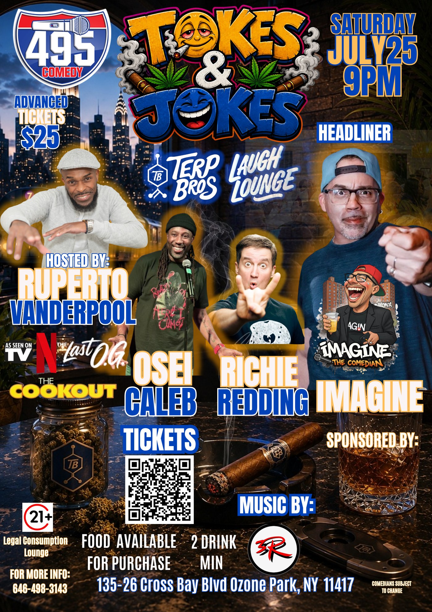 Tokes and Jokes: A Smoke-Friendly Comedy Show Hits Terp Bros' Laugh Lounge on July 25