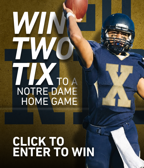 Giveaway: Win Two Tickets to Any Notre Dame Home Game (All Season)